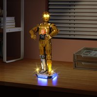 No Model LED Lighting Set Suitable for LEGO Star Zone C-3PO 75398 Not Include Building Blocks