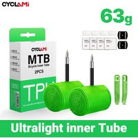CYCLAMI Ultralekka dętka rowerowa 26 27,5 29 cali Rower MTB Materiał TPU Opona 45 mm Francuski zawór Super lekki antyutleniający