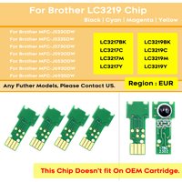 Europe Only LC3211 LC3213 LC3217 LC3219 Cartridge Chip For Brother MFC-J5330DW J5335 J5730 J5930 J6530 J6930 J6935 Printers