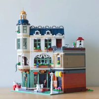 European Shopping Street View Building Blocks City Architecture DIY Assembly Model Kit Educational Toys for Kids Adults Gift