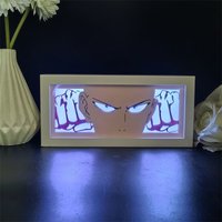Anime ONE PUNCH MAN Led Paper Carved Lamp Anime Figure Saitama Garou 3D Night Light Bedroom Decoration Bedside Lamps Toy Gift