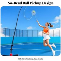 Solo Badminton Practice Aid Luminous Badminton Return Practice Aid Training Aid Easy Installation Sports Equipment Adjustable