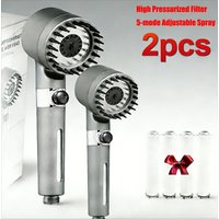 2026 1/2pcs High pressure showerhead with filtered hard waterExplosion proof water pipes handheld multifunctional