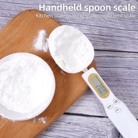 Mini Spoon Scale Digital Kitchen Scale LCD Digital Measurement Adjustable Weighing 0.1-500g Milk Coffee Powder Weight Measure