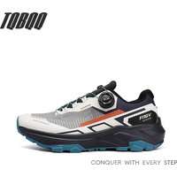 Men's Running Shoes with Rotating Buckle Breathable Mesh Lightweight Sneakers for Men Gym Workout Casual Waterproof Sports Shoes