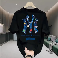 2026 pure Cotton Tide Brand Short Sleeve Men's T-shirt Trend Summer Casual Round Collar All Printed Top Men and women Wear