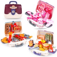 Children's play house toy Girl simulation makeup family bag Early Educational Kids Montessori Learning Girls Boys Birthday Toys