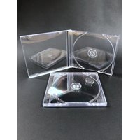/KQM/Transparent Plastic Single Piece Disc Case Cd Case Thickened Cd Dvd Disc Box Storage Organizer Box Album Box Cases