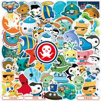 10/50PCS The Octonauts Stickers Cartoon Animation Sticker Funny Adventure Decals DIY Scrapbook Luggage Laptop Car Bike Kids Toys