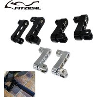 Kit de montage de repose-pieds de passager réglable pour Harley Dyna Fatboy Sportster XL, 2 pièces