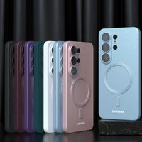 Magnetic Luxury Metallic Paint Case with Full Camera Lens Protector Phone Case For Samsung Galaxy S26Ultra/S26+/S26/S25FE