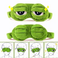 Frog Sleep Mask Soft Breathable Eye Cover for Nap Power Outage Travel Essential Portable Relaxation Comfortable Blindfold Gift