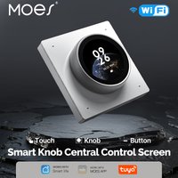 MOES Tuya WiFi Smart Knob Central Control Screen Touch Rotate 3 Relays 4 Buttons Programmable Scene Switchโ