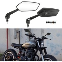 Motorcycle Mirrors 2Pcs/Pair E-Bike Rearview Mirrors Scooter Electrombile Back Side Mirror 8mm 10mm ABS Plastic Moto Accessories
