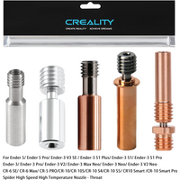 Creality Official Ender3 Titanium Alloy Throat Tube Bimetal Heatbreak ,for Ender3 S1/3 V2/3 Pro/Ender 5/CR-6 SE/CR-5 PRO/CR10
