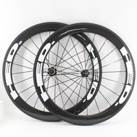 New 700C white 38/50/60/88mm Road bike 3K UD 12K full carbon fibre bicycle wheelset tubular clincher tubeless rims new