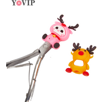 5Pcs Cartoon Cute Nipper Cover Protective Sleeve for Nail Manicure Pedicure Tools Dead Skin Tweezers Cap