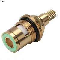 1/2pc Universal Replacement Tap Valves Brass Ceramic Disc Cartridge Inner Faucet Valve for Bathroom, Clockwise or Anti-clockwise