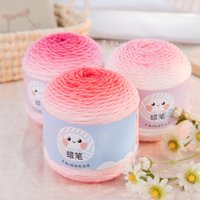 150g Acrylic Yarn Monochrome Gradient Yarn DIY Hand Woven Sweater Thread Scarf Crochet Blanket Shawl