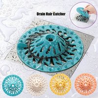Hair Catcher Shower Drain Strainer Filter for Bathroom Bathtub Kitchen Sink Anti Clogging Cover Accessories Easy Install