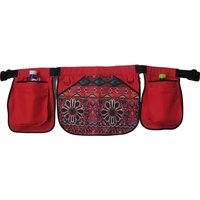 Ethnic Pattern Portable Waist Bag Waterproof Oil-resistant Multi-Function Tool Pouch Stain-resistant Polyester