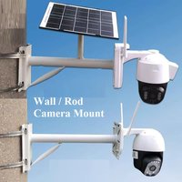 Solar Panel Multifunctional Speed Dome PTZ Camera Auxiliary Bracket Wall/Rod Mounting 30cm-100cm Length for Security Cameras