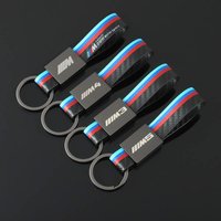 New Carbon Fibre M Sport Styling Car Key Fobs Ring Key Chain For Bmw M Emblem G30 G32 3 4 5 7 M3 M4 M5 X1 X3 X5 X6 X4 E61 E60