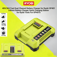 Fast Charger OP401 For Ryobi 40V/36V Li-ion Battery OP4050A OP4015 OP4026 OP4030 OP4040 OP4050 OP400A OP403A ZROP401 Hot Sale