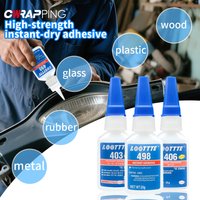 20g Loottte Rubber Metal Wood Plastic Repair Instant Glue Resin Ceramic Metal Glass Fast Dry Adhesive Home Car Repair Tools