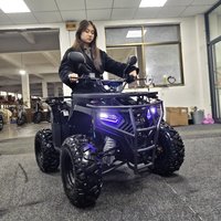 ATV 125CC, 4-Wheel All-Terrain Vehicle, Off-Road Quad Bike, Electric Gas Motorcycle, Mountain Buggy