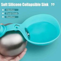 2-in-1 Dog Water Bottle with Bowl Portable Lightweight Pet Travel Hydration Dispenser 285ml Leak Proof Outdoor Water Cup