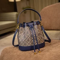 Light Luxury Women's Bag 2025 New Heavy Industry Embroidered Bucket Bag Versatile One-shoulder Crossbody Handbag for Women