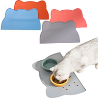 Waterproof Silicone Feeding Mat - Non-Slip Grip for Indoor/Outdoor & Travel, Quick-Wipe Clean Dog Cat Bowl Mat