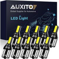 AUXITO 10Pcs W5W T10 LED Bulb 5W5 194 501 Car Interior Light Auto Bulb for Golf 7 Bmw E60 E46 E90 F10 Passat B6 Peugeot 206 Lamp