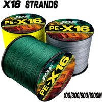 JOF 16 Strands Super Strong Braided Fishing Line PE Wire Carp Fishing25 32 40 55 68 80 100 125 140 161 200LB Anti-Bite Fish Line