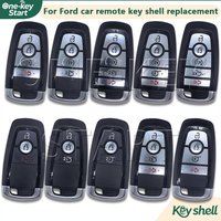 Car Remote Replacement Key Shell 3/4/5buttons For Ford Fusion Explorer Edge F-150 Raptor Escape 2017-2025 【ONE-KEY START】