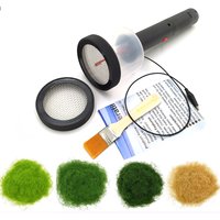 Portable Flocking Machine Grass Master Static Grass Flocking Applicator Grass Velvet Kit for Modelling DIY Tool