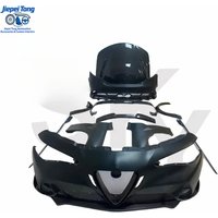 newestCar Parts Bodykit for Alfa Romeo Giulietta Giulia Tuning GTAm Carbon Fiber Front Rear Bumper Hood Spoiler Body Kit