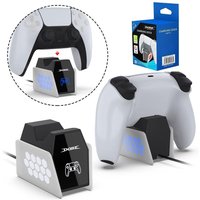 Game Controller Charger For PS5 With RGB Light Wireless Controller Fast Charging Cradle Dock Station Gaming Accessories