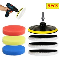 5/8Pcs 7/6/5 Inch Polishing Kit Polishing Pad Car Waxing Sponge Disk Wool Wheel for Auto Body Beauty Polisher Washing Car Gadget