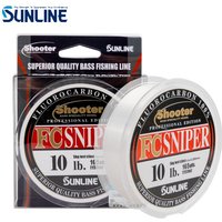 100% Original SUNLINE Shooter FC SNIPER FLUOROCARBON Fishing Line 3LB-30LB 150m Fishing Line