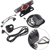 E-Bike Front Brake Rear Light Set 12-72V Bike Rack Lamp With Horn Headlight Switch Electric Bicycle Turn Tail Ebike Accessories
