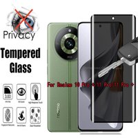 2Pcs Privacy Tempered Glass for Realme 10 Pro + / 11 Pro / 11 Pro + 9H Screen Protector Film