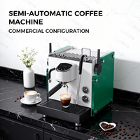CAFOVO E137 9Bar Halbautomatische Kaffeemaschine mit Rotationspumpe, Doppelbehälter-Boiler, Durchflussmesser, PID-PTC-Temperaturregelung, Espressomasc