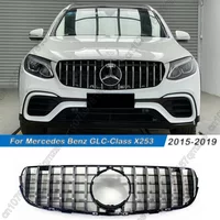 For Mercedes Benz GLC-Class X253 2015-2019 GLC250 GLC300 GLC350e GLC43 AMG GT Style Front Hood Grille Racing Grill Body Kit
