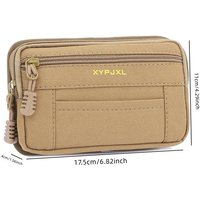 New Men Waist Bag Pouch Shoulder Belt Bags Hip Sack Canvas Cloth Belly Waterproof Male Fanny Pack for Phone