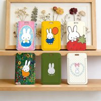 Cartoon Cute M-MiffyS Rabbit Lightweight ID Badge Holder Soft Neck Lanyard Card Cover Work Pass Office Name Tag Protector Case