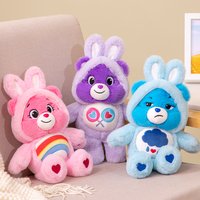 Care Bears Cartoon Plush Toys Lovely Bears With Rabbit Hat Girls Boys Kawaii Stuffed Toys Dolls Car Home Decoration Toys