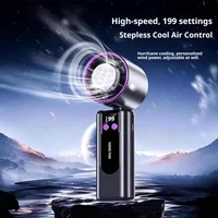 Super Speed Wind Cannon Handheld Mini Fan Portable Semiconductor Ice Compression Cooling Outdoor Mini Air Conditioner Fan