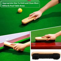 2pcs Pool Table Brush Set Durable, Easy-to-Use, Long-Lasting for Effective Cleaning - Complete Solution for Billiard Tables